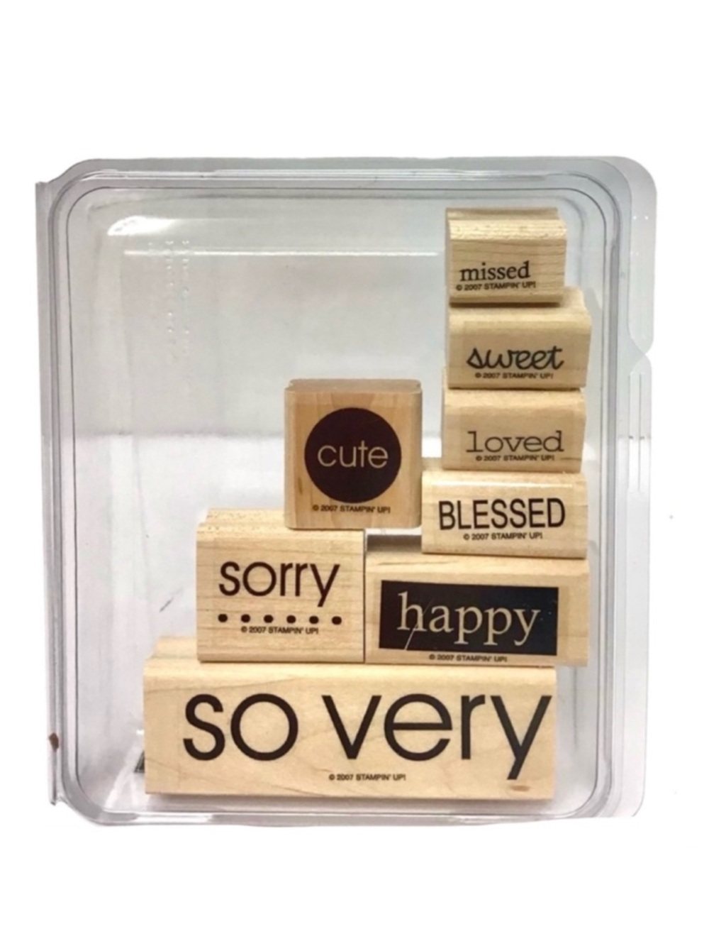 Stampin’ Up! 2007 “So Very” Rubber Stamp Set